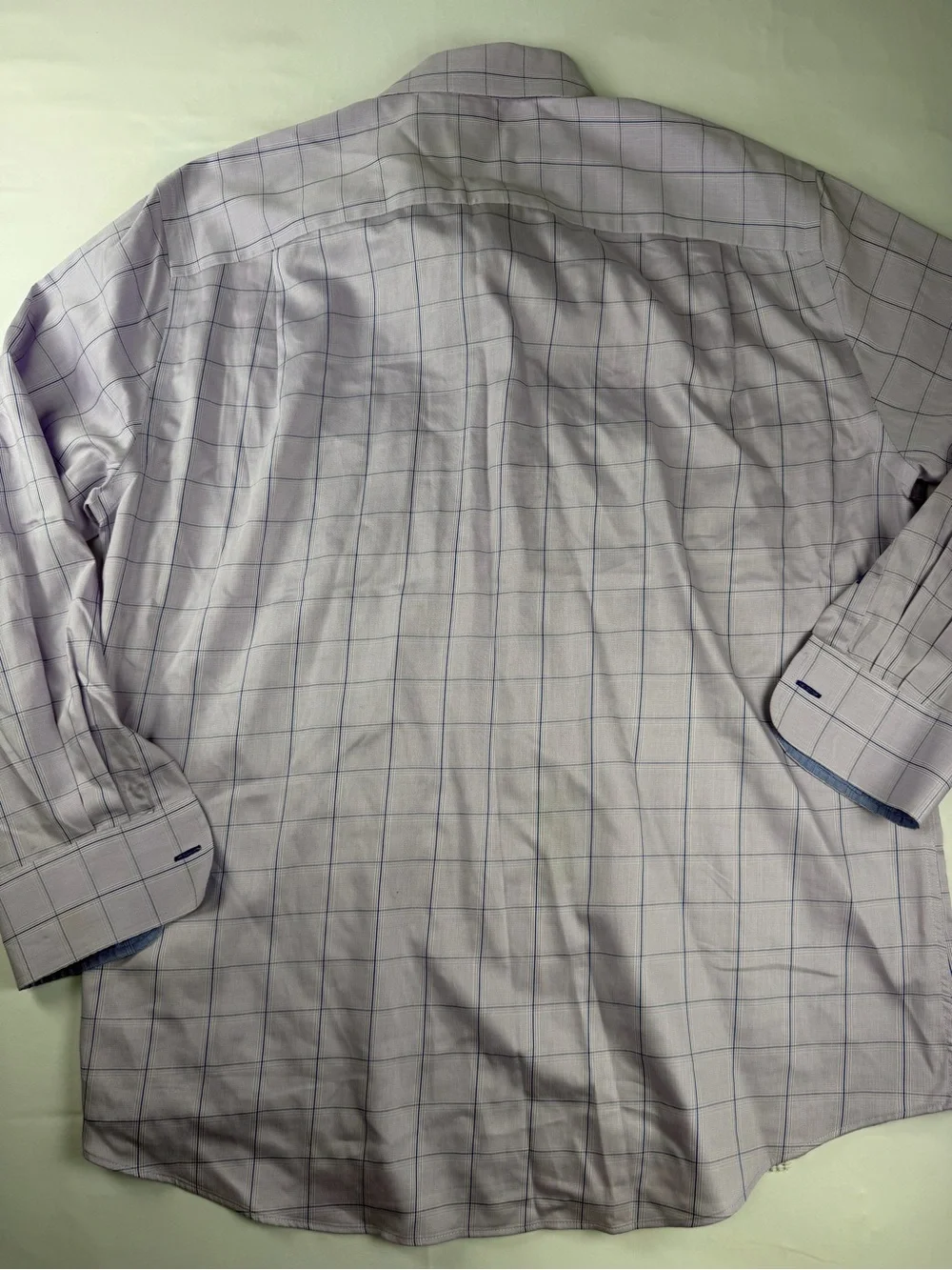 Light Purple Windowpane Dress Shirt —non iron slim fit